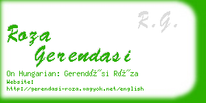 roza gerendasi business card